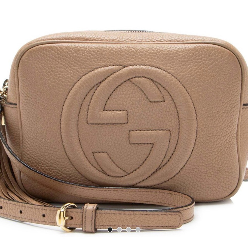 Gucci Tan Leather Shoulder Bag